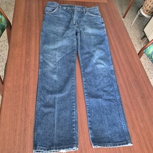 Vintage Wrangler Blue Jeans 35x32
